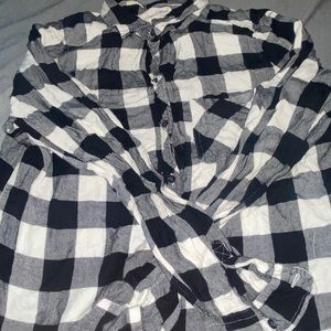 Cute black and white flannel